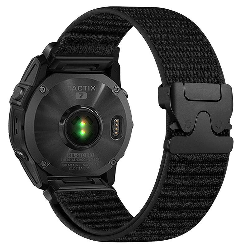 Нейлоновый ремешок 20/22/26 мм для Garmin Fenix E 8 47 мм 51 мм 7 7X 6 6X 5 5X Plus/Enduro 3/Epix Pro Gen 2 QuickFit Спортивный ремешок-петля