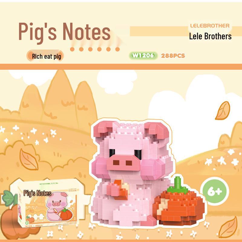 Китайские конструкторы Панда - Совместимые с кубиками Лего, Развивающие игрушки для сборки из микрочастиц, Подарочный набор