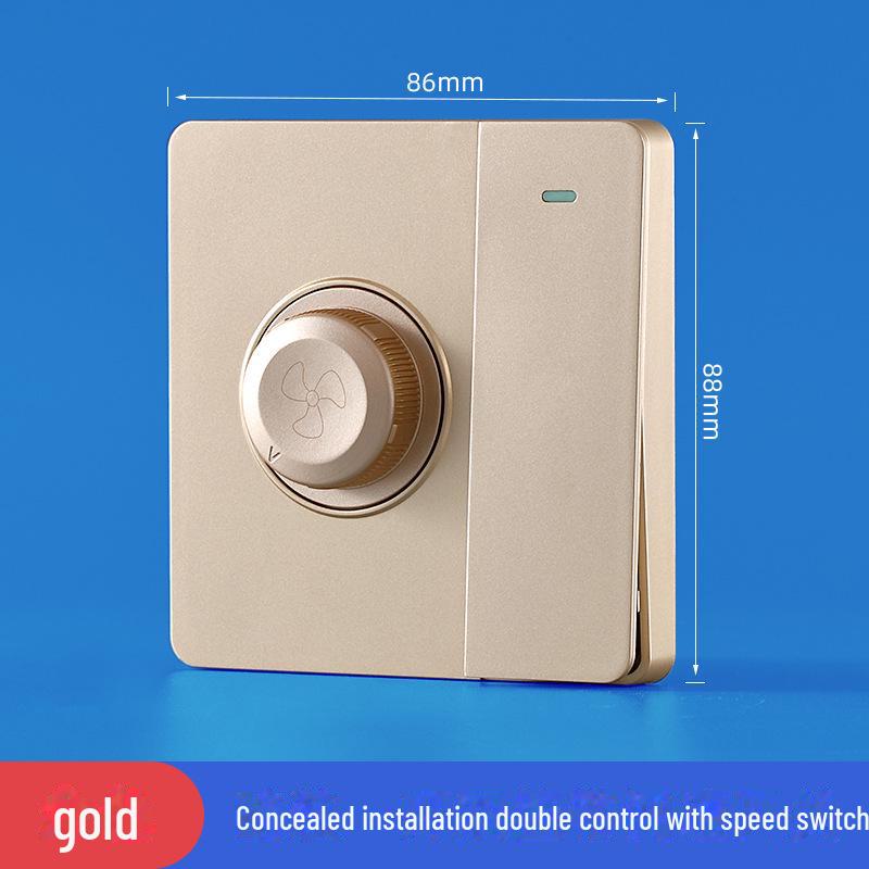 Скрытая панель управления скоростью потолочного вентилятора - бесступенчатый переключатель регулятора
