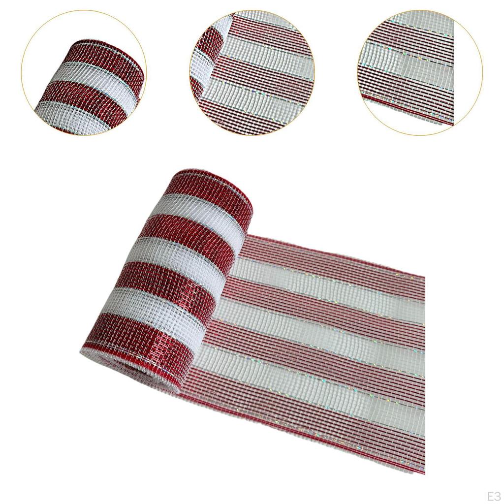 Рождественская красно-белая лента, украшение, DIY домашний текстиль, изготовление бантов, многофункциональная