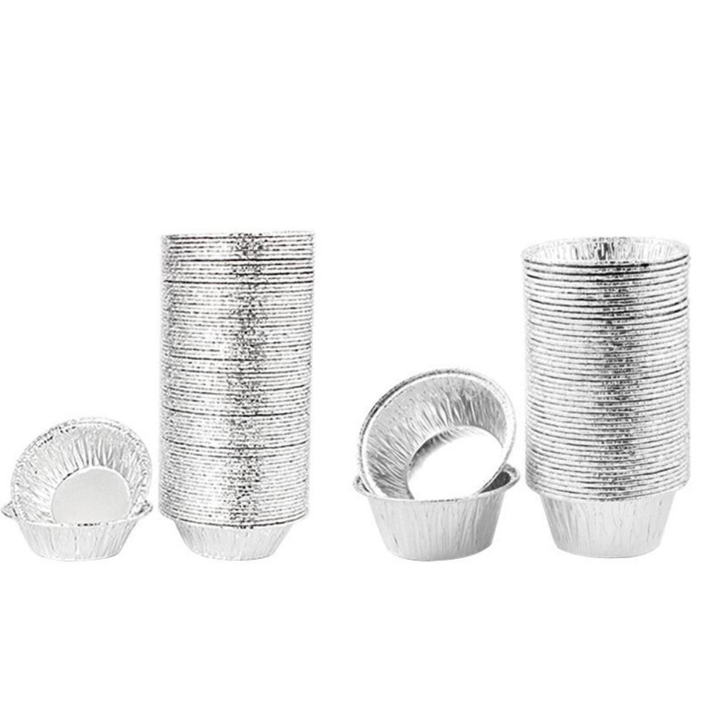 100 шт. Круглая форма для тарта, одноразовая форма для пирога, форма для торта, скорлупа, форма для яичного тарта, чашка для выпечки