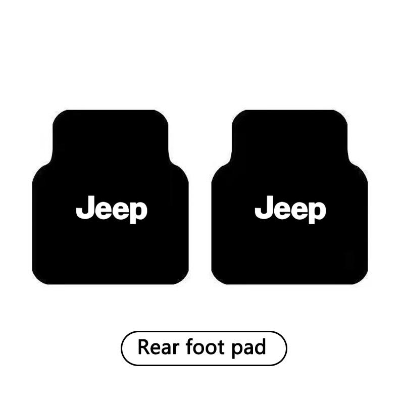 For Jeep Renegade Wrangler JL Cherokee Compass Car Floor Mat,Front & Rear Automotive Carpet Floor Mats Auto Interior Accessories AJO1