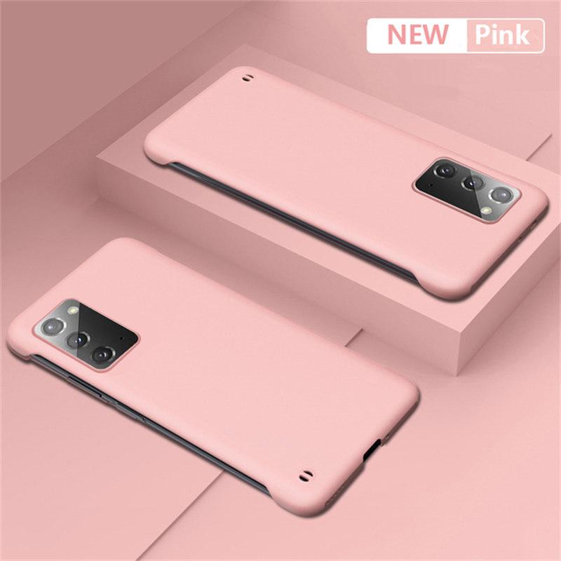 Тонкий жесткий безрамочный чехол для телефона из ПК для Samsung Galaxy S23 S22 S21 Ultra S20 FE S21 Plus, чехол Galaxy Note 20, ультраматовые чехлы
