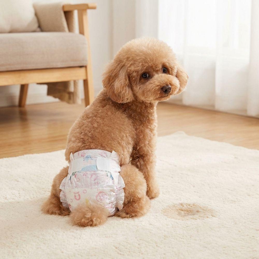 10PCS Super Absorption Dog Physiological Pants Adjustable Disposable Diapers  Dog Travel