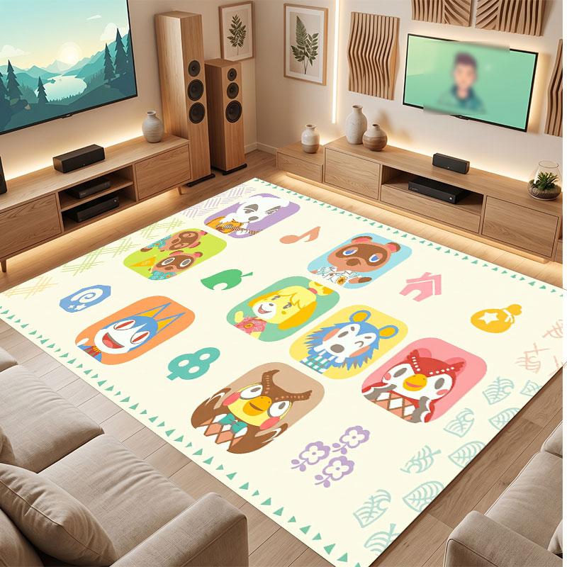 Animal Crossing Rug Soft Thick Non Slip Floor Carpet for Bedroom Living Room Home Decor