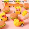 Creative French Fries Burger Design Children Inertia Toy Car For Toddlers And Preschoolers