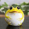 Лягушка орнамент Кутани изделия счастливая лягушка желтая глазурь керамика талисман удачи фэн-шуй предмет