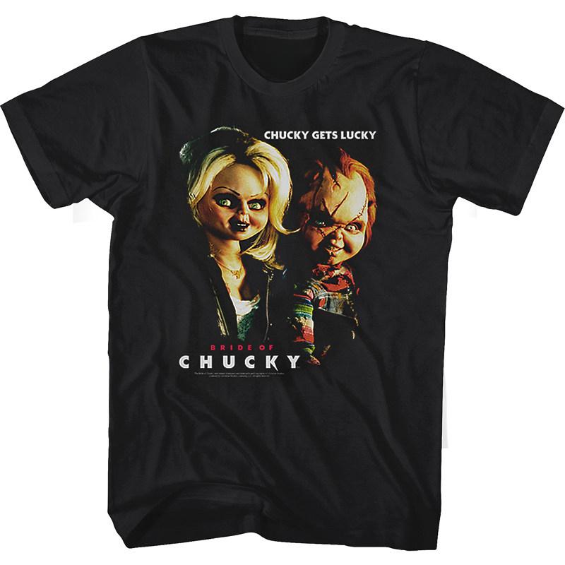 Y2k 1988s Childs Play Movie The Haunted Doll A Classic Retro Shortsleeved Tshirt Featuring A Terrifying Man