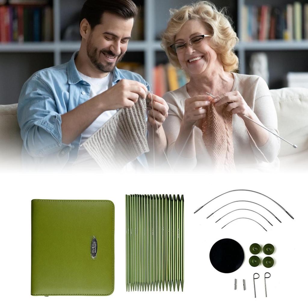 Многофункциональные круглые спицы Набор круговых спиц Размер 2,2 мм-5,0 мм Сменные спицы Инструмент для вязания