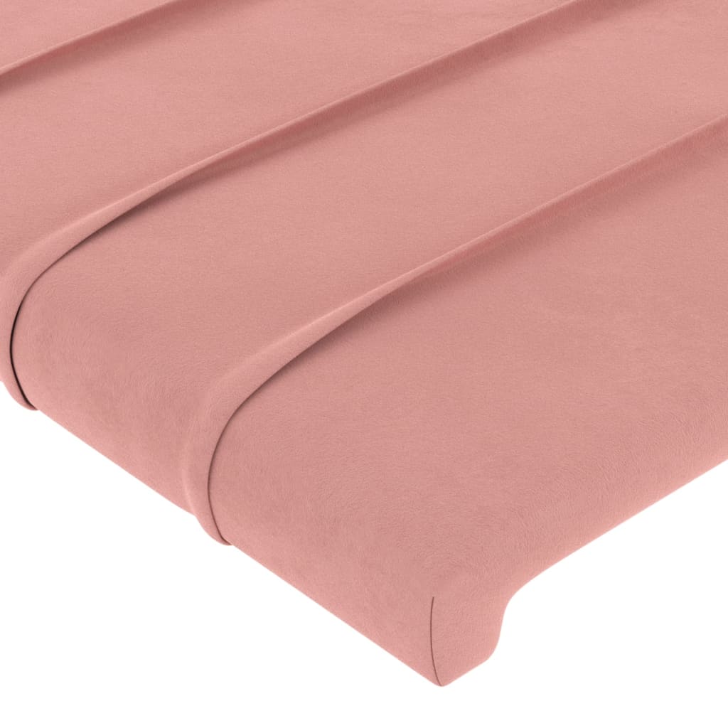 Vidaxl Zagłówki Do Łóżka, 2 Szt., Różowy, 90X5X78/88 Cm, Aksamit