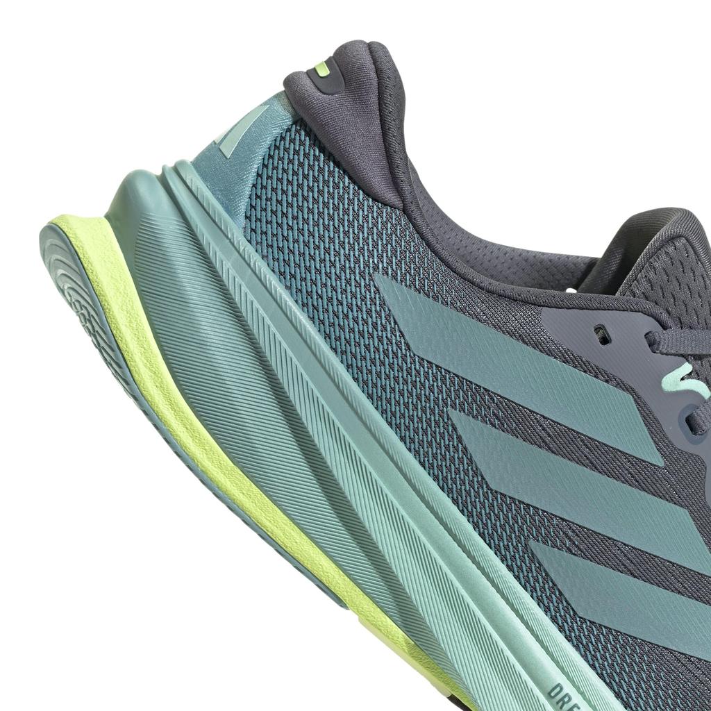 Adidas Supernova RISE 2 Running Shoes, Unisex Adult, NKM80, Onyx/Mint Tone/Hi-Res Yellow (JQ7701), Size 26.5cm