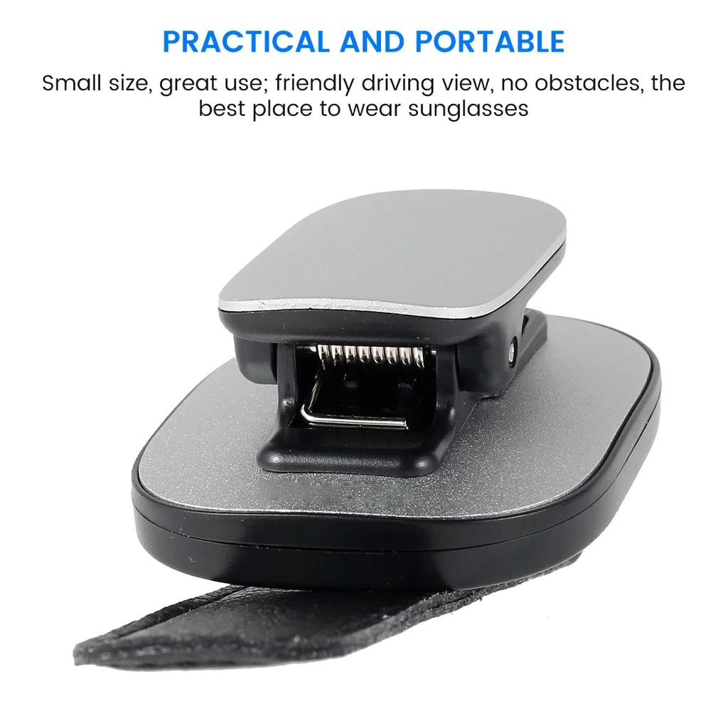 Держатель солнцезащитных очков для автомобильного козырька, алюминиевый и кожаный держатель для автомобильных очков, зажим для вешалки USB-кабеля, стойка для хранения билетов и карт