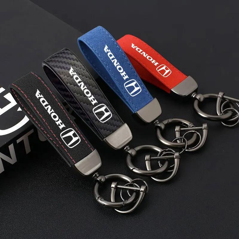 Car Keychain Key Chain Auto Emblem Key Ring Accessories For Honda Civic FIT Accord Prelude CRV 5th City CRZ CRX Jazz HRV Pilot EB1