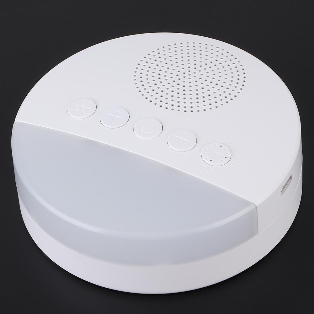 White Noise Sleep Instrument Portable Aid Breathing Night Light for Kid Baby USB Charging