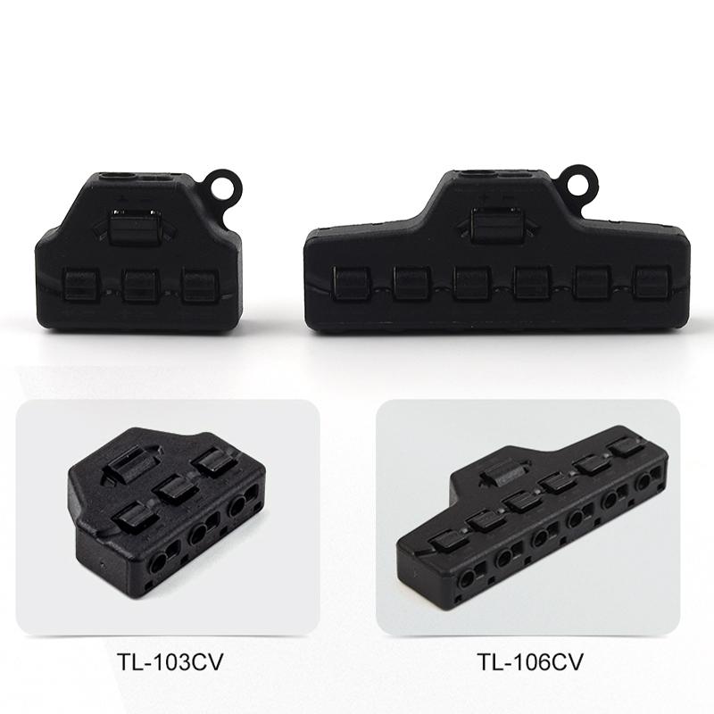 1PCS 3/6 Port Miniature Quick Connect Splitter Out Line Sharing Box Distribution Port Hub For Lighting Led Strip Connection