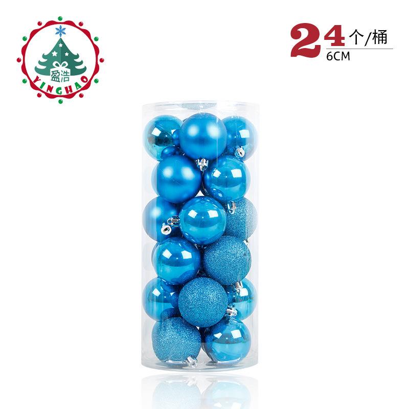 24 шт./бочка, Рождественский шар, рождественская елка, безделушка, висячие подвески, украшение для дома, вечеринки, свадьбы