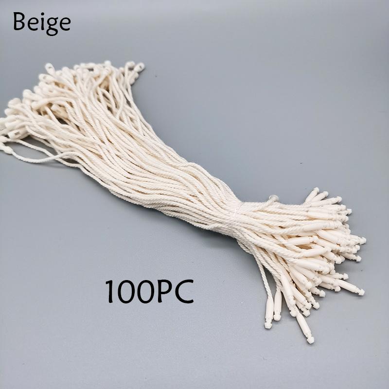 100 шт. Застежки-петли Аксессуары для одежды Пластиковая бирка Сделай сам Белый Черный Шнур Защелка-фиксатор Булавка Бирка Веревка из хлопка