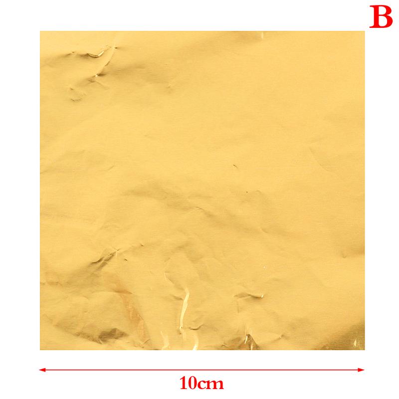 100 шт. Бумага для конфет Алюминиевая фольга Бумага для конфет Шоколадная обертка Золотая бумага