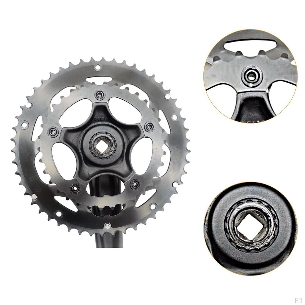 Bike Crankset Bicycle Crank Set 170mm Arm Riding for Mountain Road 50/34T 8/9 Speed