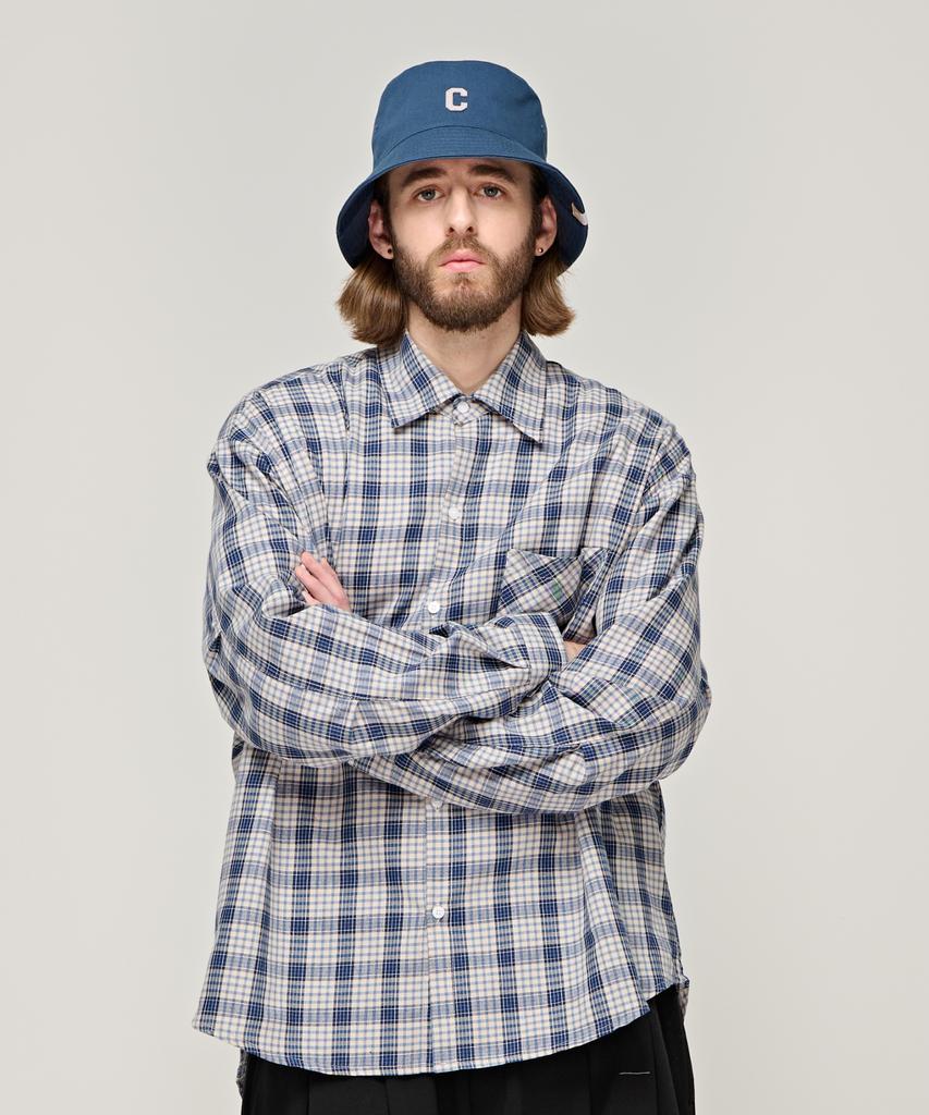 CARGOBROS Cb Daily Soft Check Shirt (Blue)