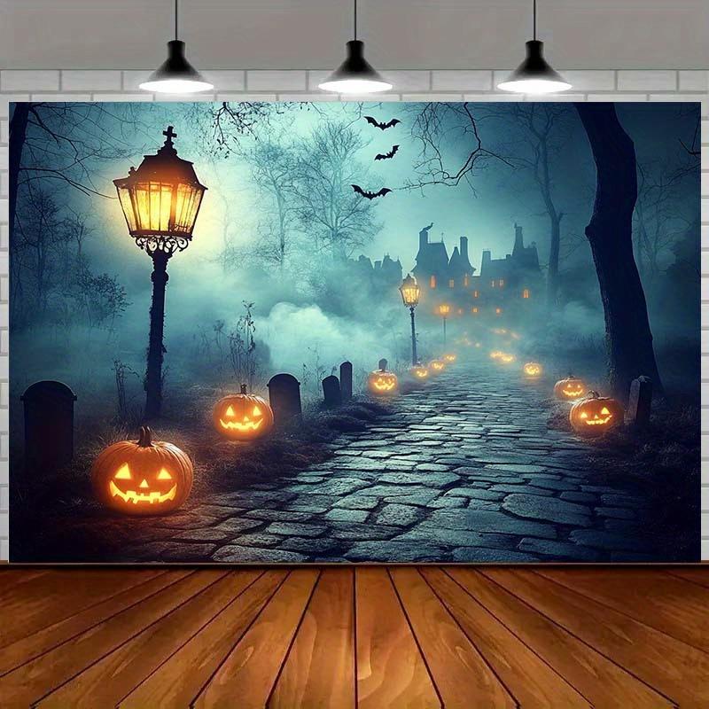 1 piece of Halloween themed background cloth - unfamiliar path with mysterious atmosphere - perfect for Halloween parties