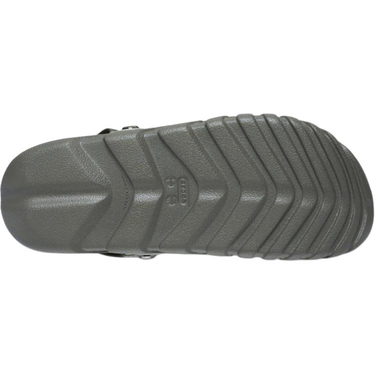 Crocs Duet Max II EVA Удобные Универсальные Клоги Клоги Унисекс Серо-Оливковые 214215-3N4