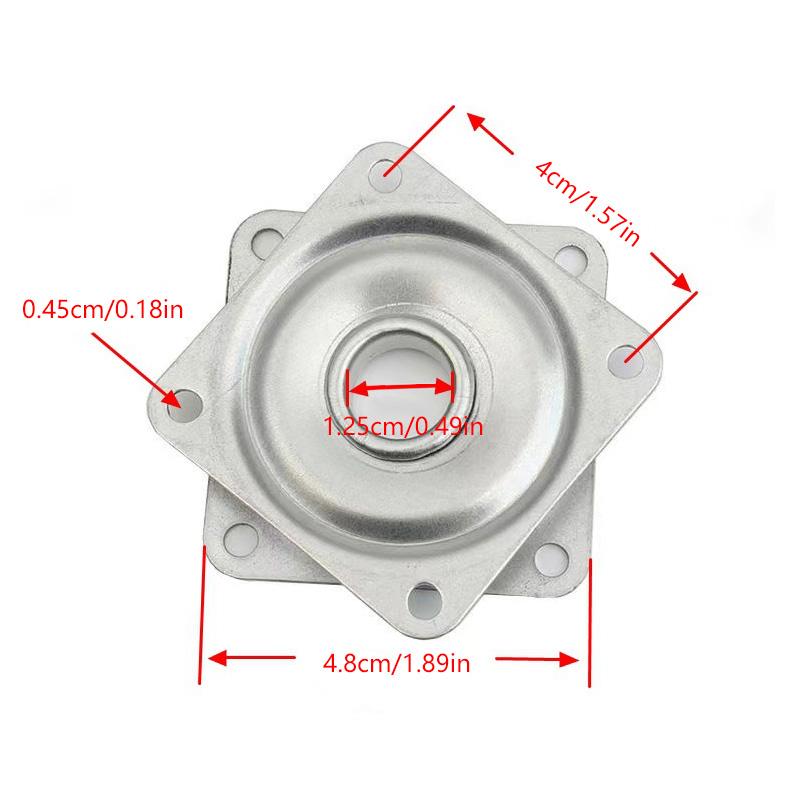 1 шт., мебельный подшипник, поворотный стол, металлические поворотные пластины, поворотное основание, 2/3/4/6 дюймов, подставка для дисплея
