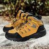 Fashion Brown Men's Hiking Boots Unisex Trekking Sneakers Women High Top Anti-slip Walking Shoes Men Outdoor Breathable Climbing Shoes