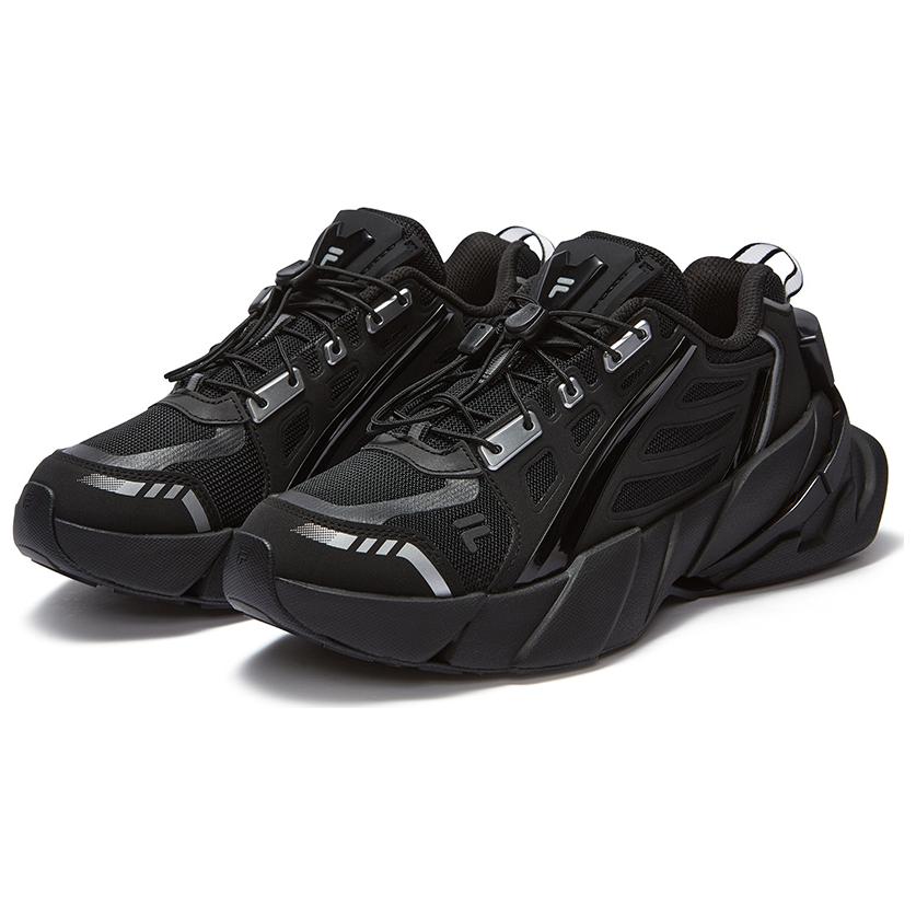 Fila Fusion TI-22 Модные повседневные низкие папины кроссовки женские Черные T12W441109FBK