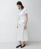 INSILENCE WOMEN Washed Rib Half Sleeve White