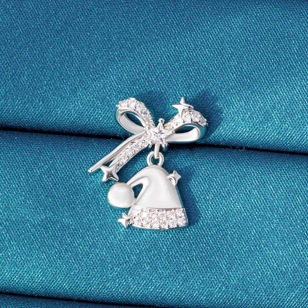 Рождественские серьги-пусеты из титановой стали Henson для девочек - На винтовой застежке, Дизайн высокого класса для мочки уха/хряща уха