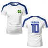 Sports T-shirts For Men Captain Tsubasa Anime Jersey Cosplay Custom Tops Loose Men And Women Quick-drying Sportswear Kids Tees