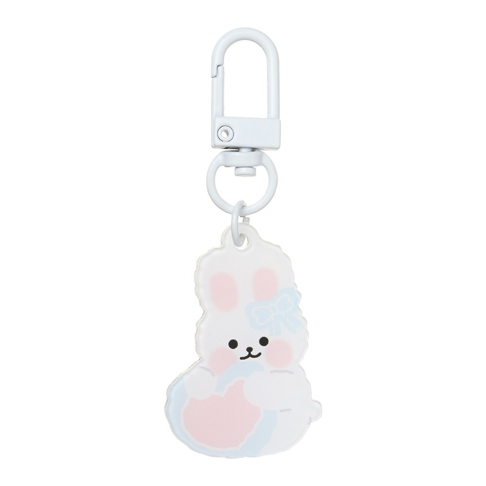 Fashion Jewelry Acrylic Phone Chain Bag Pendant Rabbit Cat Bear Keyring Keychains