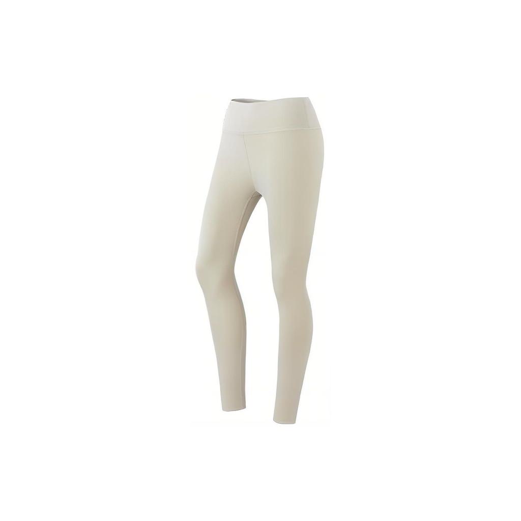 Anta Training Series Solid Color Tight Running Nine-Point Fitness Pants Women Pants Beach-Color 962337305-1