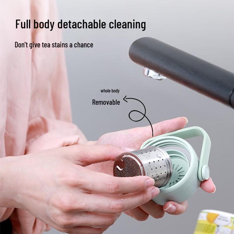 Портативная стеклянная бутылка для воды с ситечком для чая Buydeem