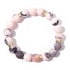 Anti-Anxiety Bracelet for Women, Handmade Bracelet Chakra Bracelet Relieve Anxiety and Stress, Gift for Women (Pink Zebra Stone)