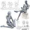 CHALAN Кукла для рисования, Подвижная фигурка с 30 подвижными суставами и подставкой [Рекомендовано профессиональными художниками манги] Кукла для рисования, Полнотелая кукла, Манекен