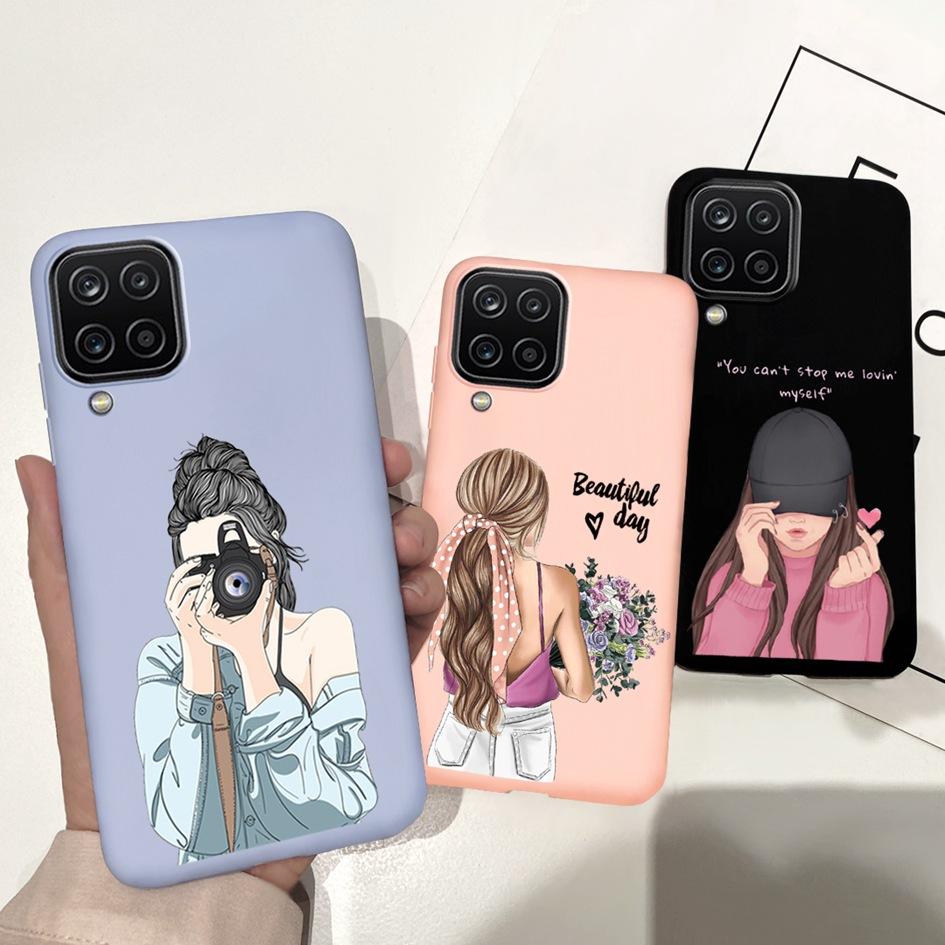 Чехол для Samsung Galaxy A12 Чехол для Samsung A42 5G Милое Сердечко Задняя крышка Fundas Для Samsung A 12 SM-A125F SM-A426B A 42 5G Чехлы для телефона