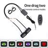 Motorcycle Decorative Light 6 Modes 12-36V LED Dynamic Devil Eye Lights Rearview Mirror Demon Eye Motorbike Retrofit Kits.