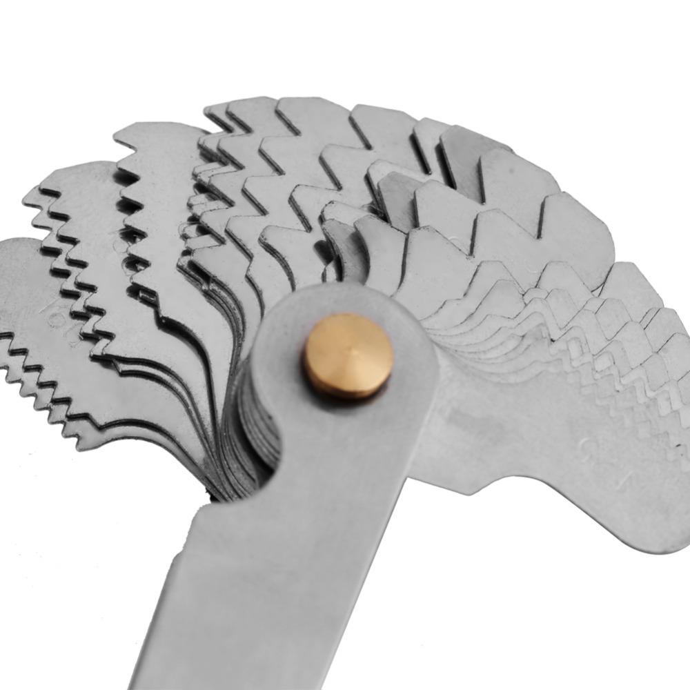 Precision Stainless Steel Thread Pitch Gauge 60 Degree Metric Center Gauge Inch 55 Degree Screw Pitch Gauge Screw Cutting Tools