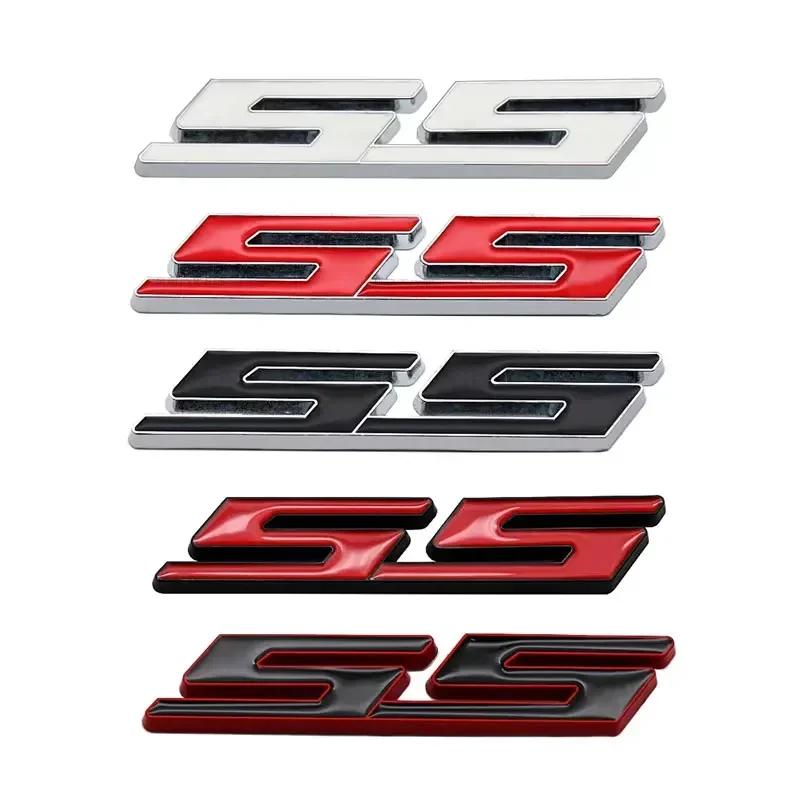AABHC1 Car Front Grille Emblem Auto Trunk Sticker for Chevrolet SS Logo Camaro Cavalier Onix Cruze Aveo Silverado Exterior Accessories