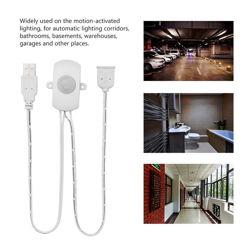 2А постоянного тока 5?24 В PIR инфракрасный датчик движения детектор автоматический выключатель светодиодная лента USB интерфейс белый