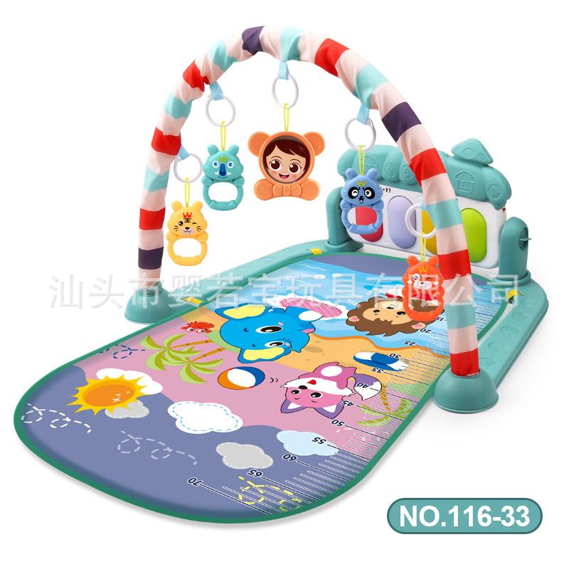Fitness Stand Baby Music Pedal Piano Game Mat Baby Foot Piano 36 Month Old Newborn Toy
