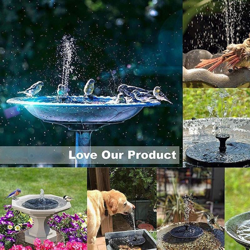 Мини-солнечный фонтан для воды, бассейн, пруд, водопад, фонтан, украшение для сада, уличная ванна для птиц, фонтан на солнечной энергии, плавающая вода