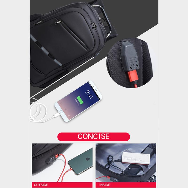 New Men's Backpack Gift Men's Business Backpack Multifunctional Usb Backpack Large Capacity Computer Bag