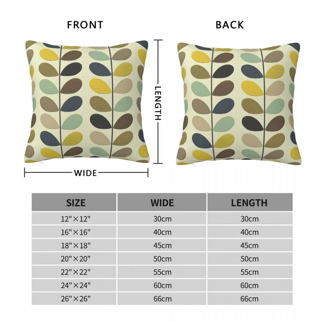 Orla Kiely Винтажная Наволочка Принт Полиэстер Наволочка Декор Наволочка Чехол для Подушки Дом Молния 45X45см