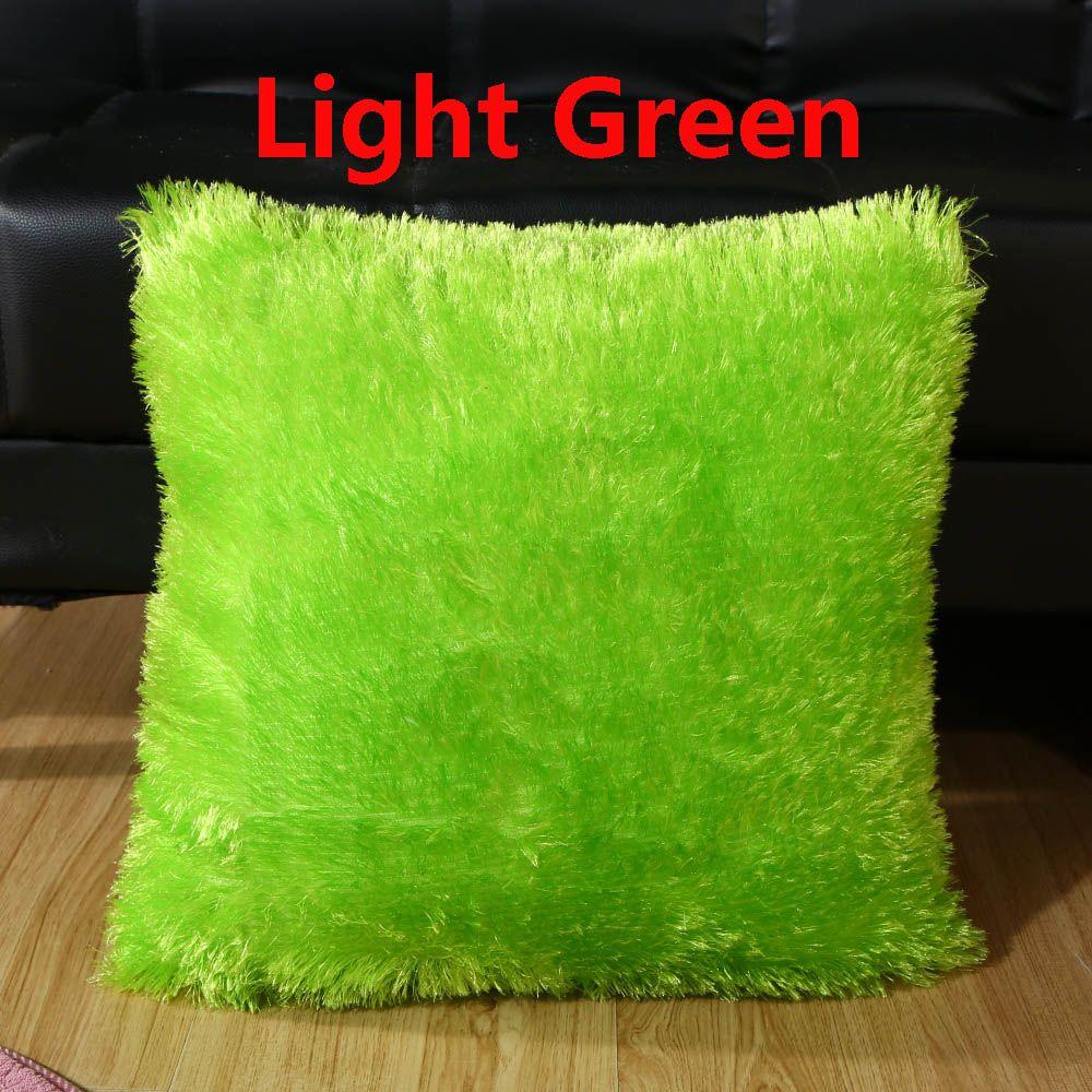 Square Home Decor Car Seat Fur Plush Winter Warm Throw Pillow Cases Cushion Cover