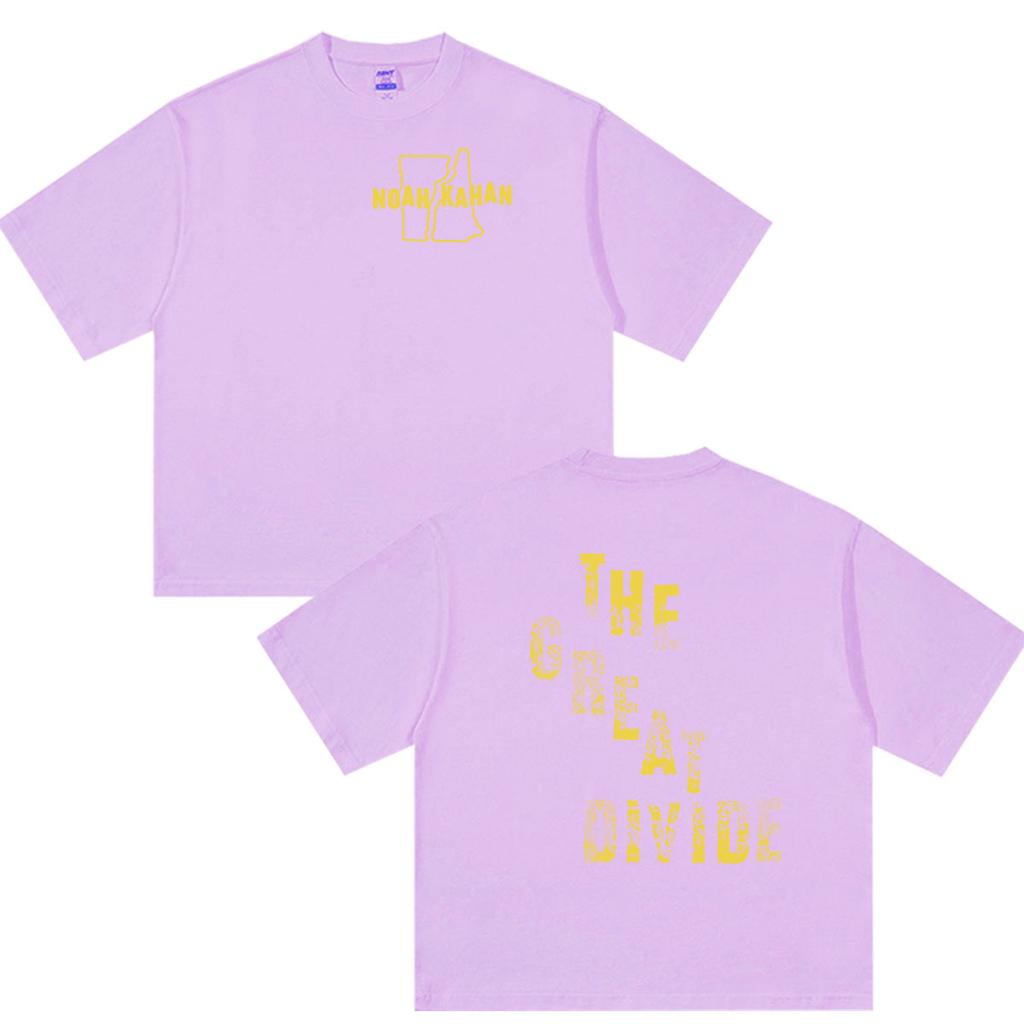 Vintage Noah Kahan The Great Divide Tour 2026 T Shirt Unisexs Hip Hop Fashion Short Sleeve Tshirts100 Cotton Tshirt Streetwear