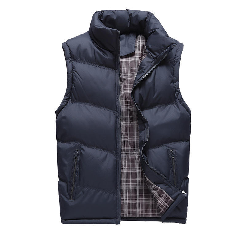 Thickened Thermal Down Cotton Vest Men's Winter Plus Size Winter Cotton Vest Vest Vest Sleeveless Cotton Coat
