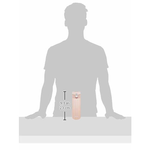 Tiger Thermos Water Bottle, 480ml Sahara Mug, One-Touch, Lightweight, MMJ-A482PJ, Pink